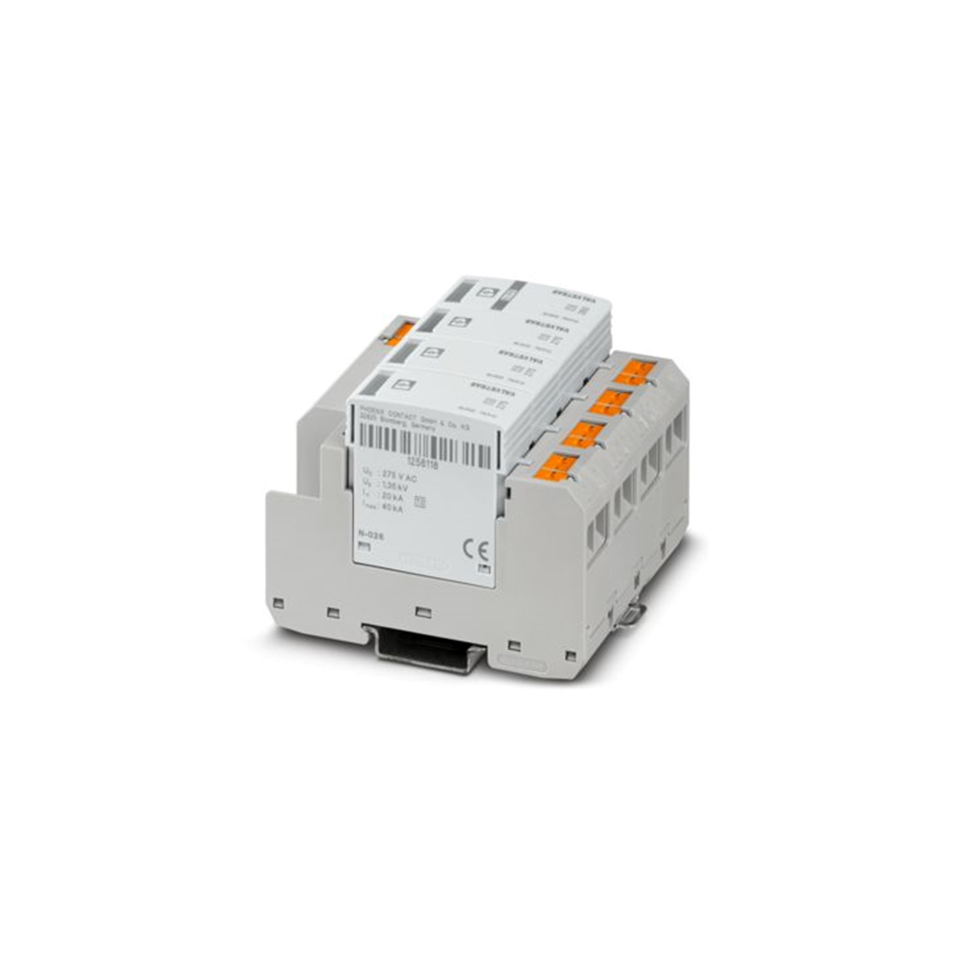 Val Ms 230 3 Plus 1 Pt Descargador de Sobretensiones Modelo 2 1248961 — Phoenix Contact — Phoenix Contact
