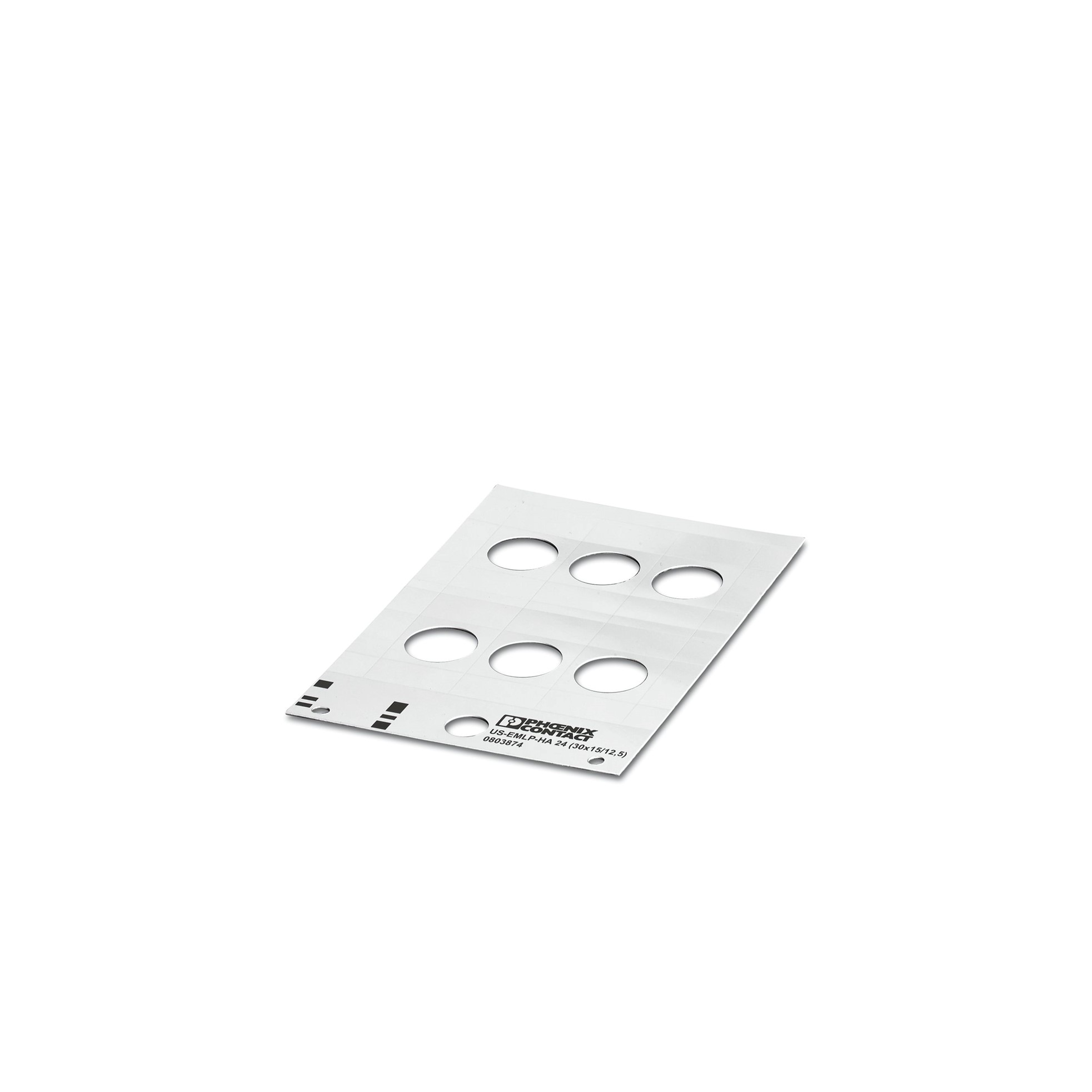 Rotulo de Plastico para Botoneras Us-emlp-ha 24 (30x15/12,5) 803874 — Phoenix Contact — Phoenix Contact