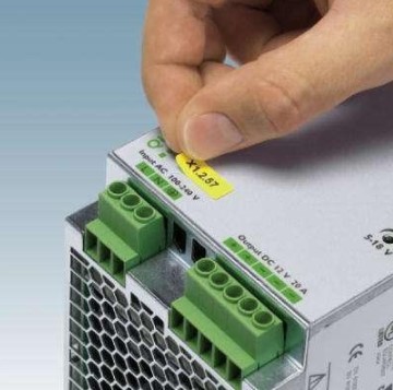Pc Marca Adhesiva Poliester 20x8MM Amarilla 64UNIDADES X Placa 800460 — Phoenix Contact — Phoenix Contact