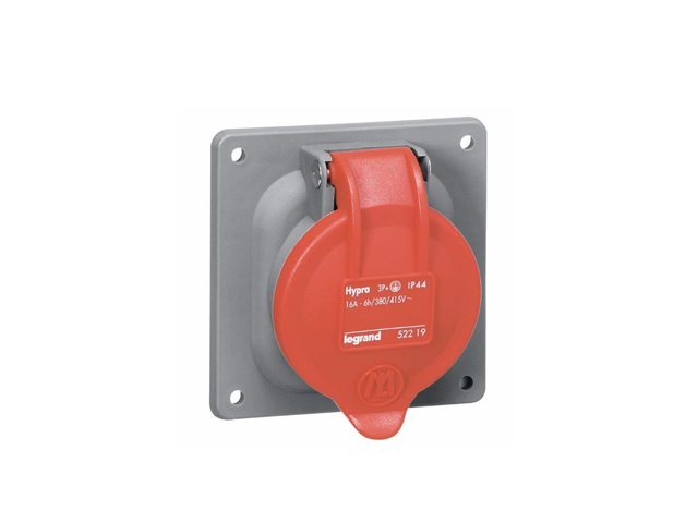 Hypra Toma Embutida 3P+T 63A/400V 53823 — Legrand — Legrand