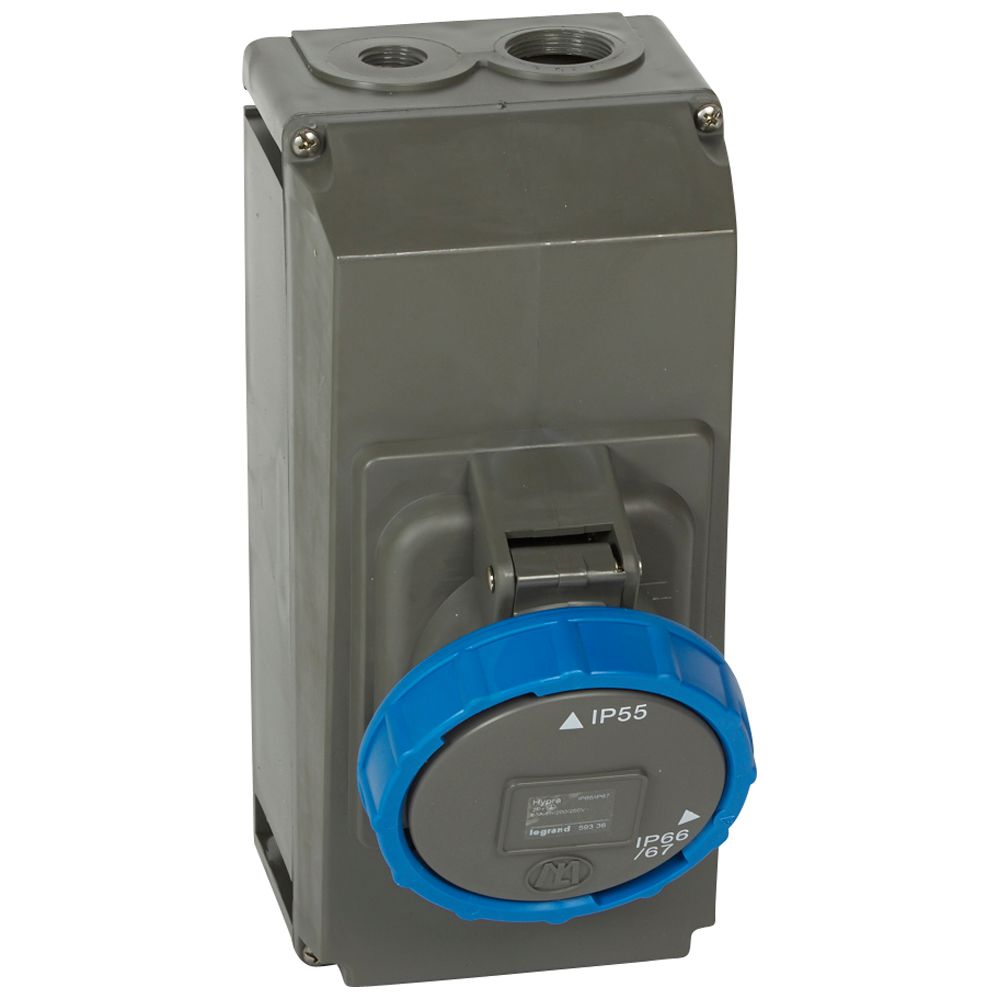 Hypra Toma SOBREPUESTA.2P+T63A/250V IP6. 59336 — Legrand — Legrand