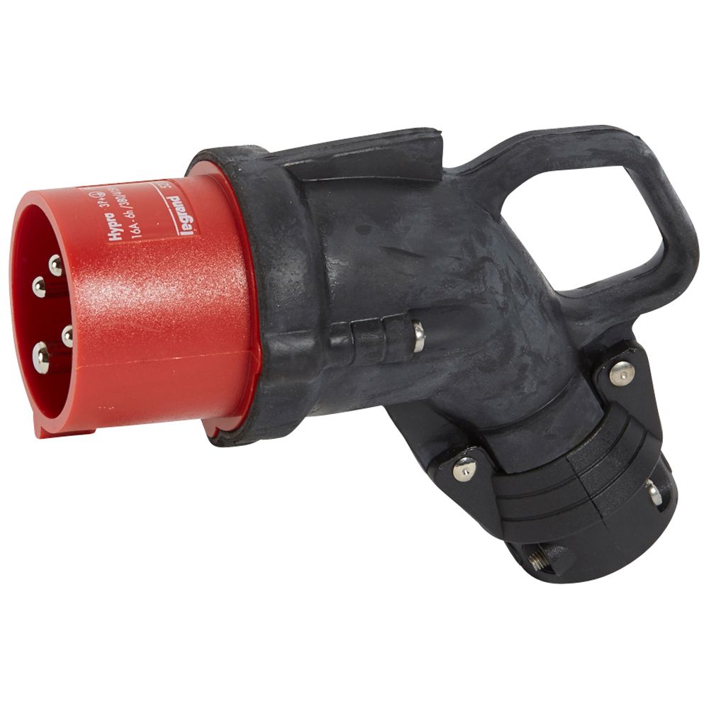 Hypra Macho Salida Inclinada Caucho 3P+T 16A/415V 52153 — Legrand — Legrand