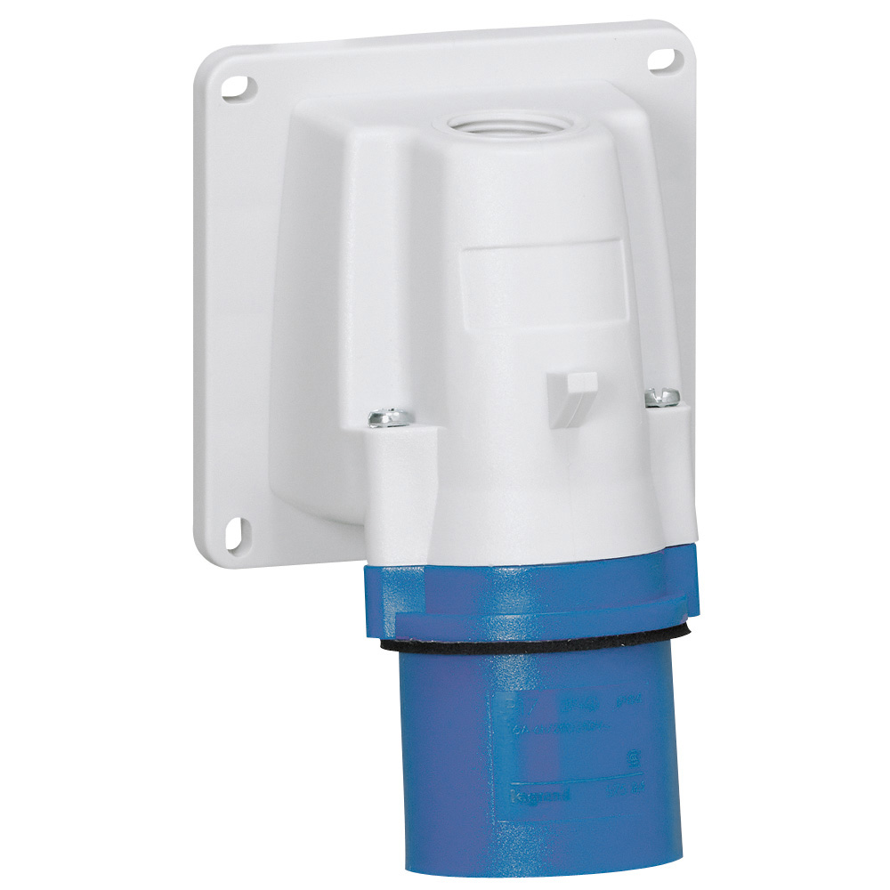 Enchufe Industrial P17/MACHO Fijo 2P+T 16A/220V 57584 — Legrand — Legrand