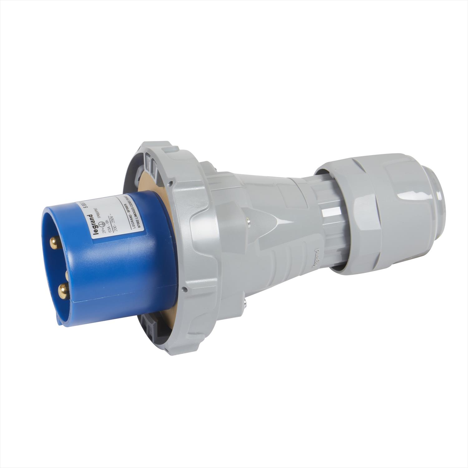 Macho Industrial Volante 230V 63A 2P+T IP67 555524 — Legrand — Legrand