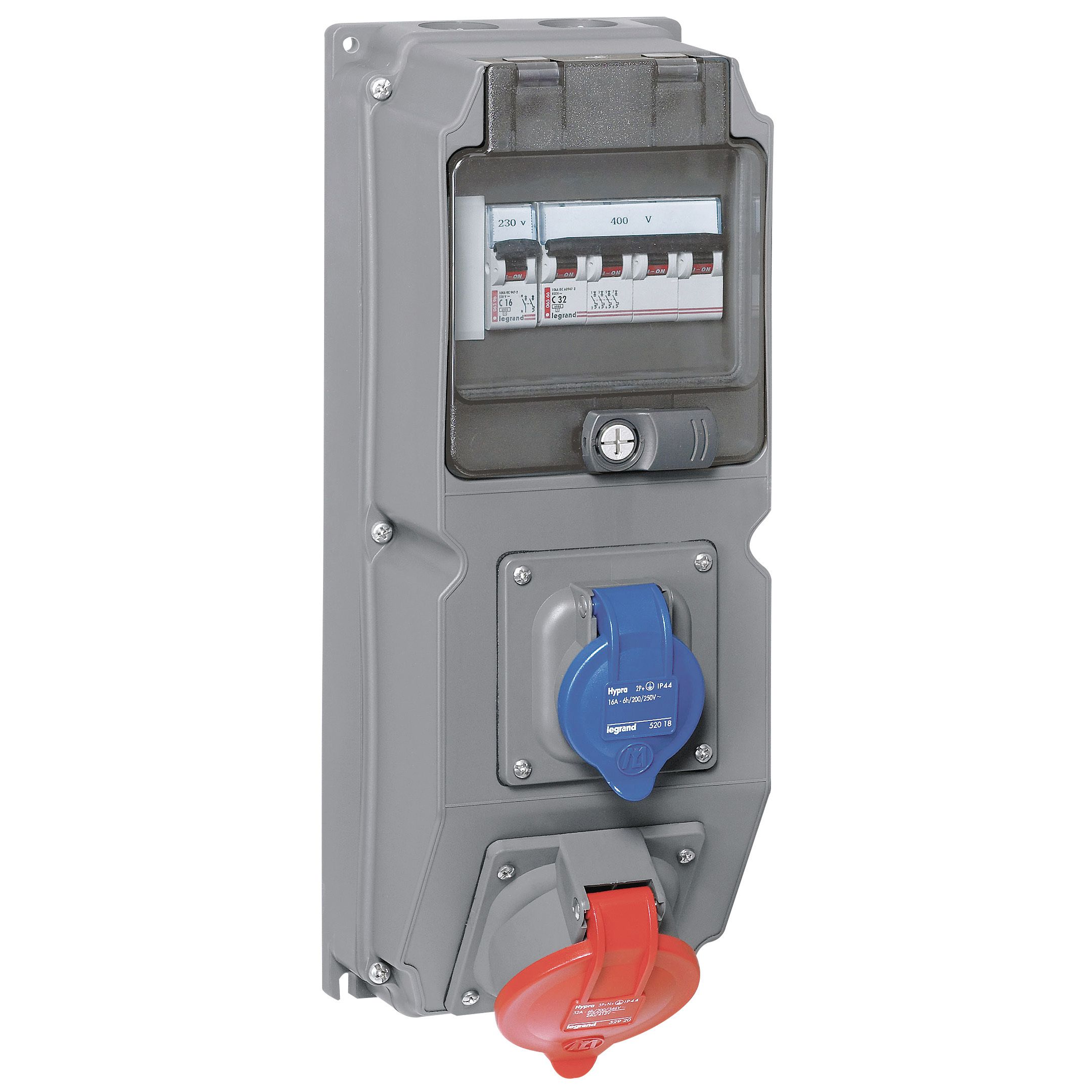 Hembra Industrial Embutida 415V 32A 3P+N+T IP44 52920 — Legrand — Legrand