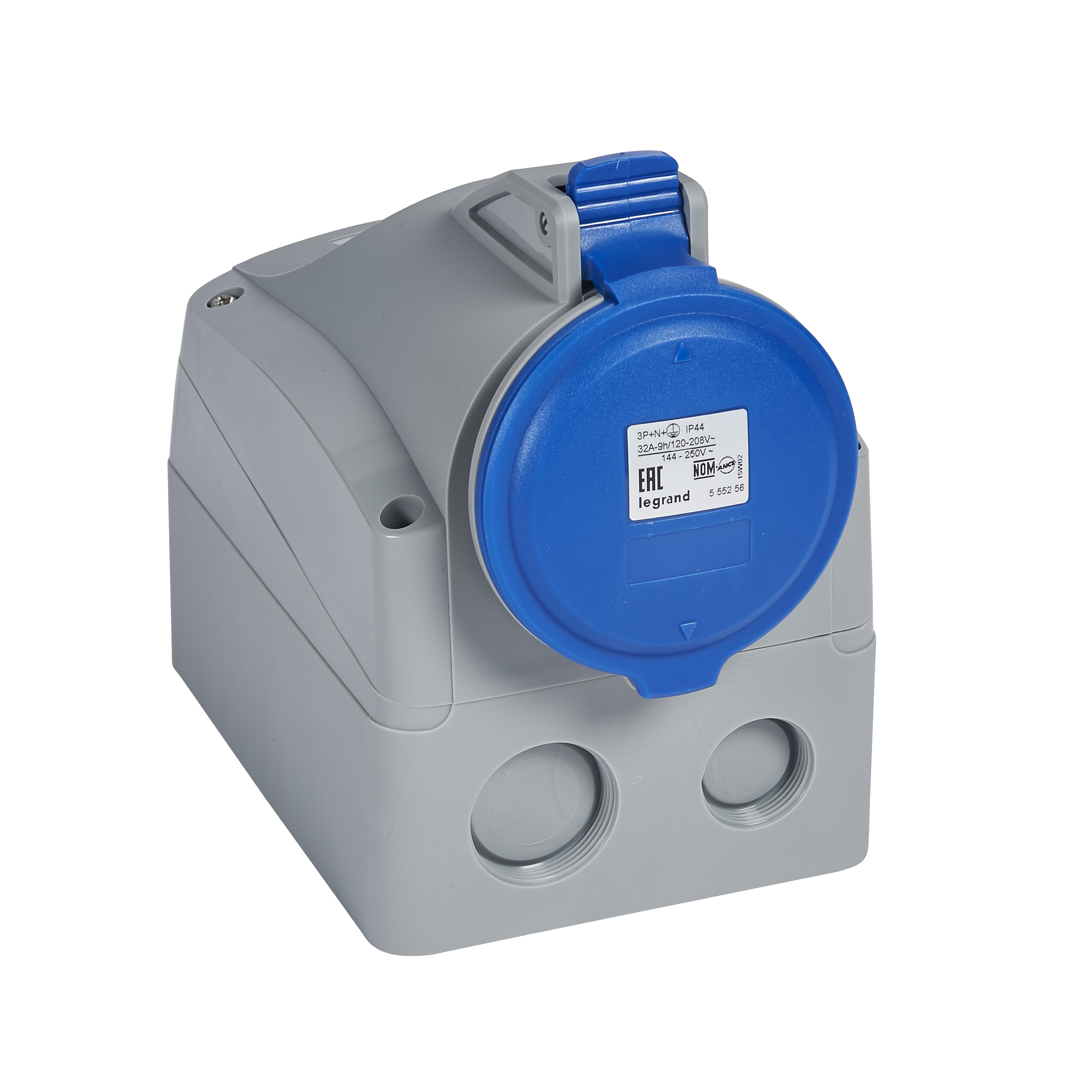 Hembra Industrial Sobrepuesto 220V 32A 3P+N+T IP44 555256 — Legrand — Legrand