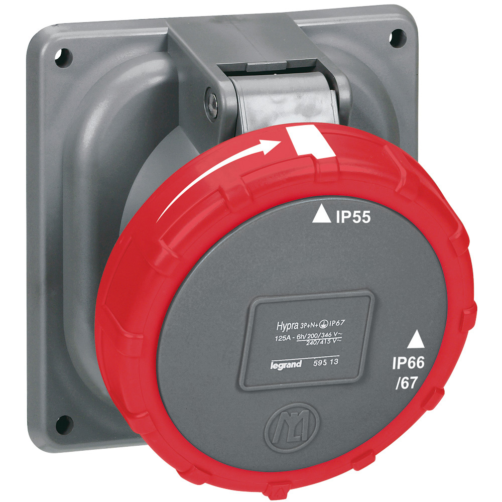Hembra Industrial Embutida 400V 125A 3P+N+T 59513 — Legrand — Legrand