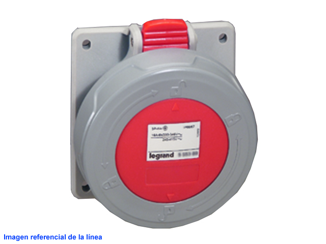 Hembra Industrial Embutida 380V 16A 3P+T IP67 555388 — Legrand — Legrand