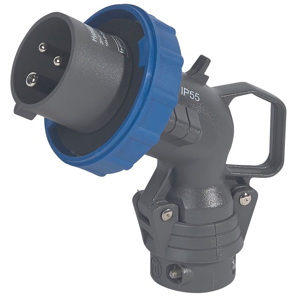 Hypra Macho Volante Inclinado 2P+T 16A/220V 51106 — Legrand — Legrand