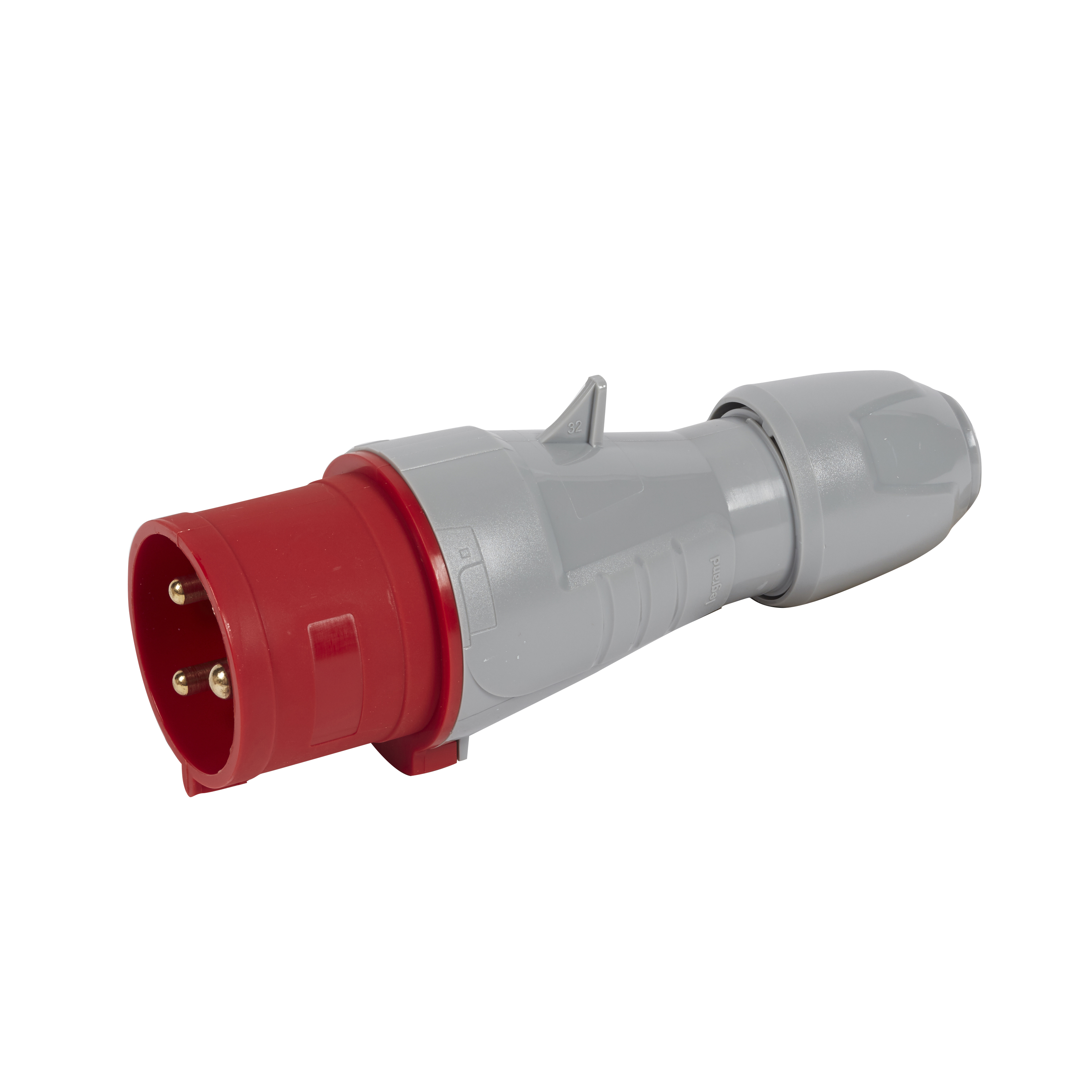 Macho Enchufe Industrial P17 2P+T 32A/380V Goma 555237 — Legrand — Legrand