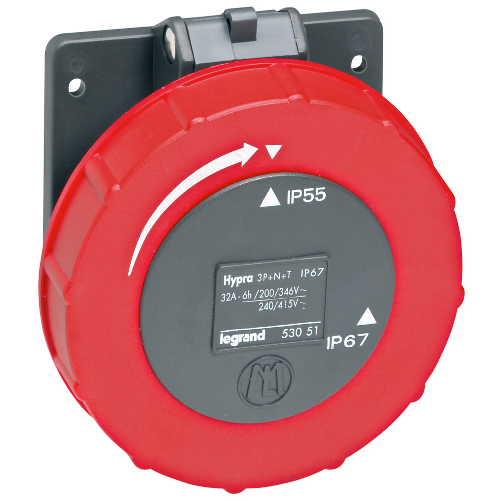 Hypra Toma Embutida.3P+N+T 32A 400V 53051 — Legrand — Legrand