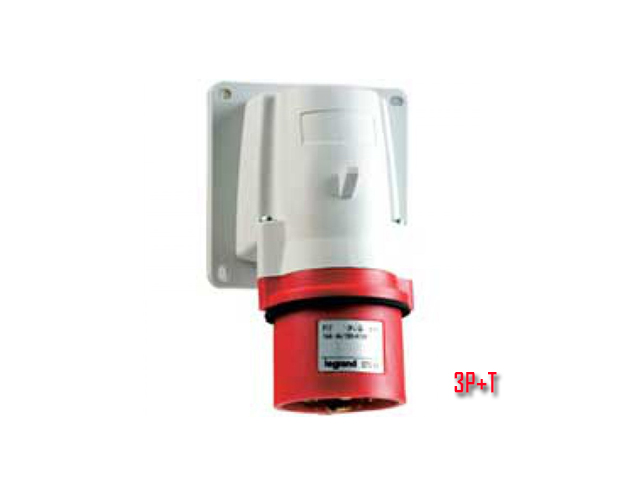 Enchufe Industrial P17/MACHO Fijo 3P+T 32A/380V 58288 — Legrand — Legrand