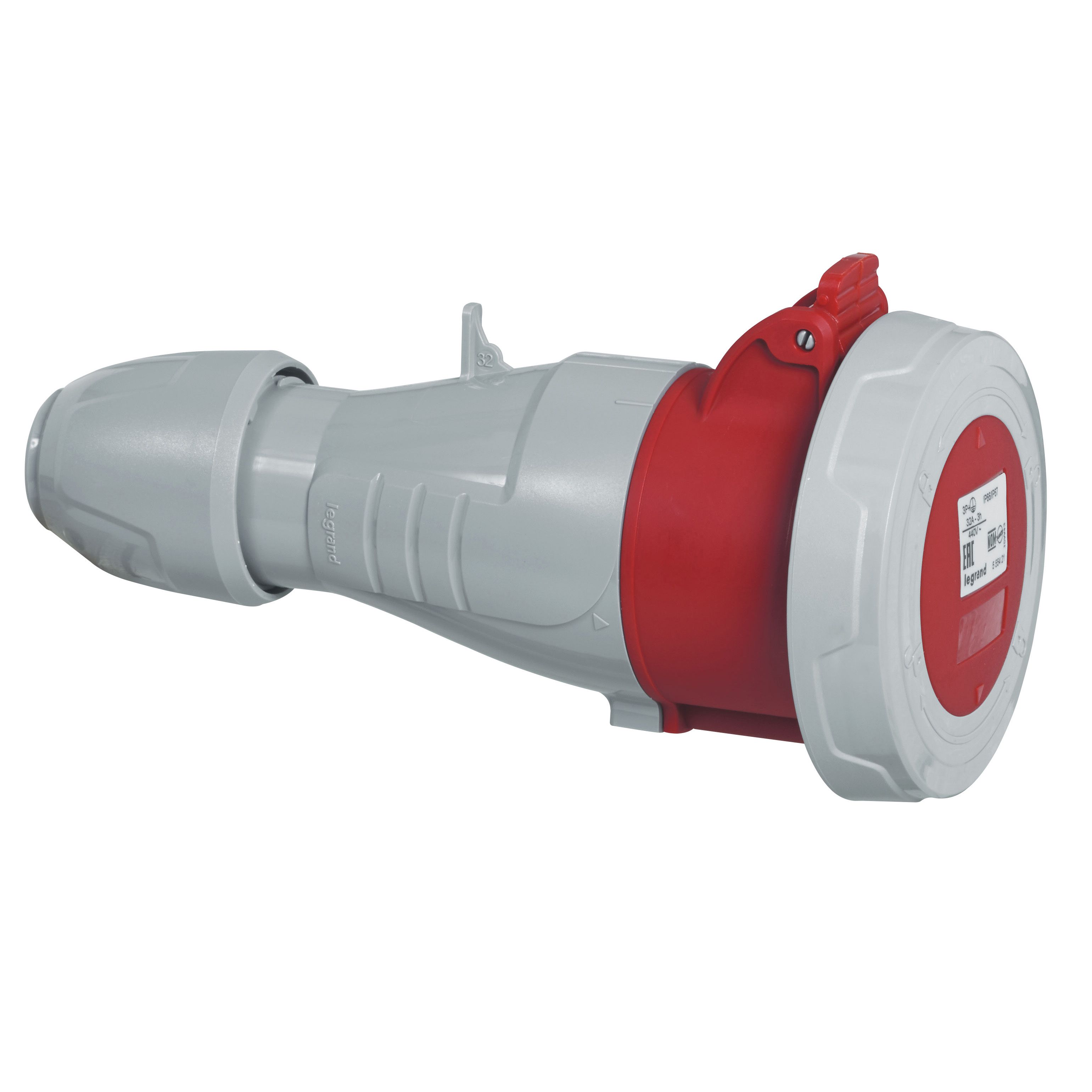 Enchufe Industrial P17/HBRA VOL.3P+T 32A/380 3H 555421 — Legrand — Legrand