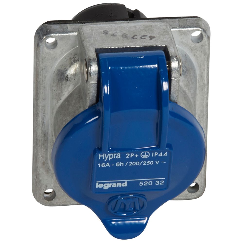 Hembra Industrial Embutida 220V 16A 2P+T IP44 52032 — Legrand — Legrand