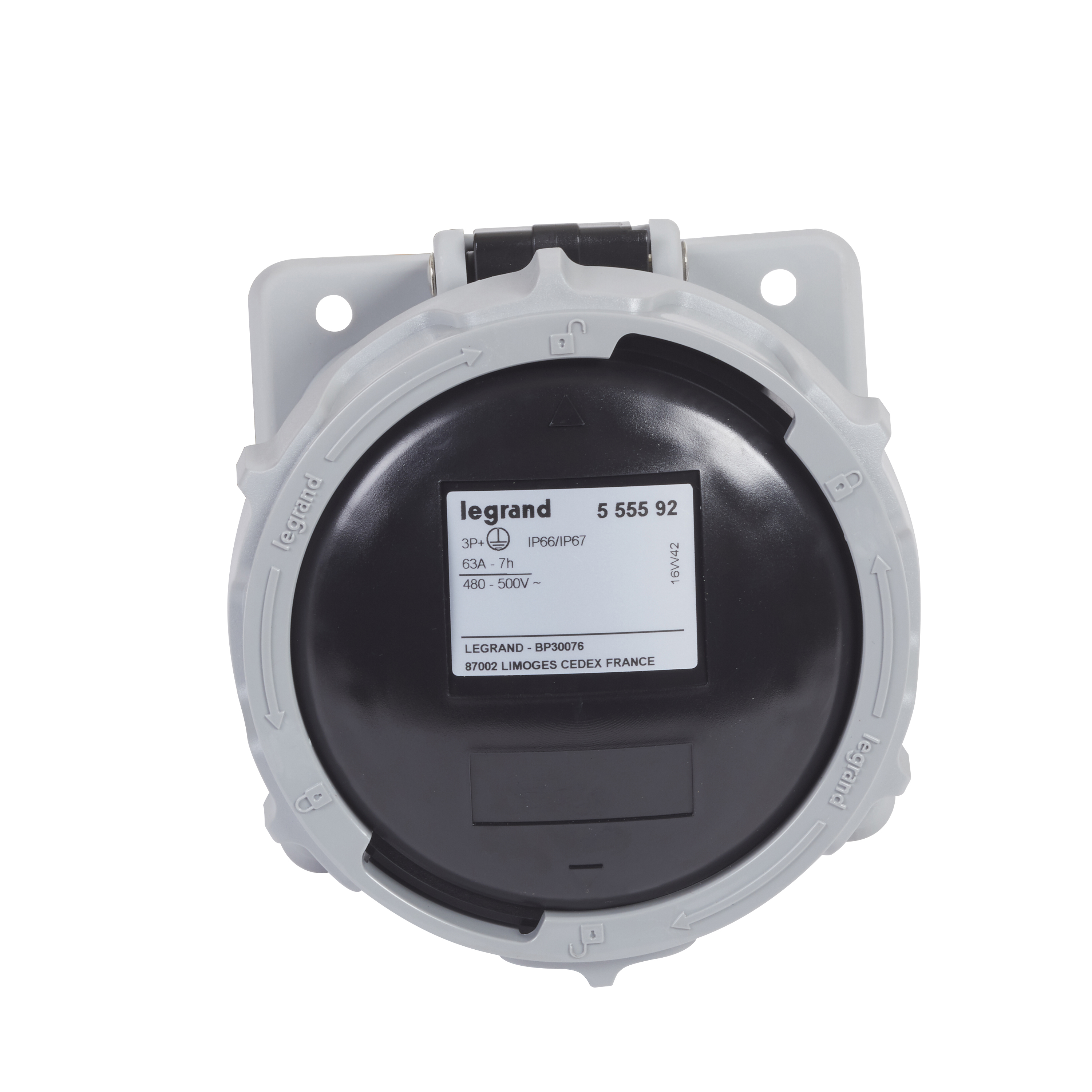 P17/HEM EMB.3P+T 63A/500V IP67 555592 — Legrand — Legrand