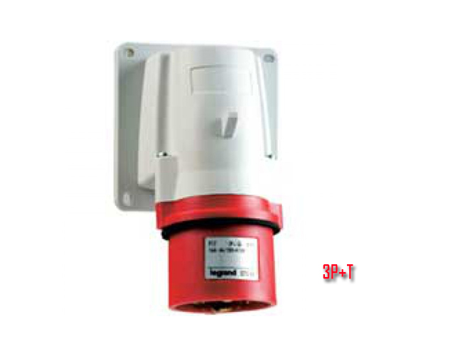Enchufe Industrial P17/MACHO Fijo 3P+T 16A/380V 57588 — Legrand — Legrand