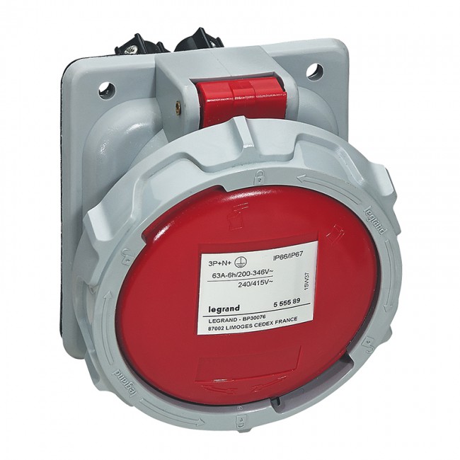 Emb 3P+T 63A/400V IP67 555588 P17/HEM — Legrand — Legrand
