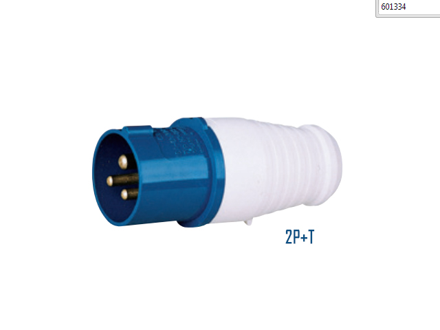 Macho Industrial Volante 220V 16A 2P+T FX-6013 601334 — FNX — FNX