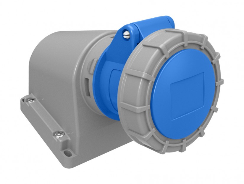Enchufe Industrial IP67, Libre de Halogenos, Hembra Sobrepuesta, 220V, 16A, 2P+T, Bemis 6110235 — FNX — FNX
