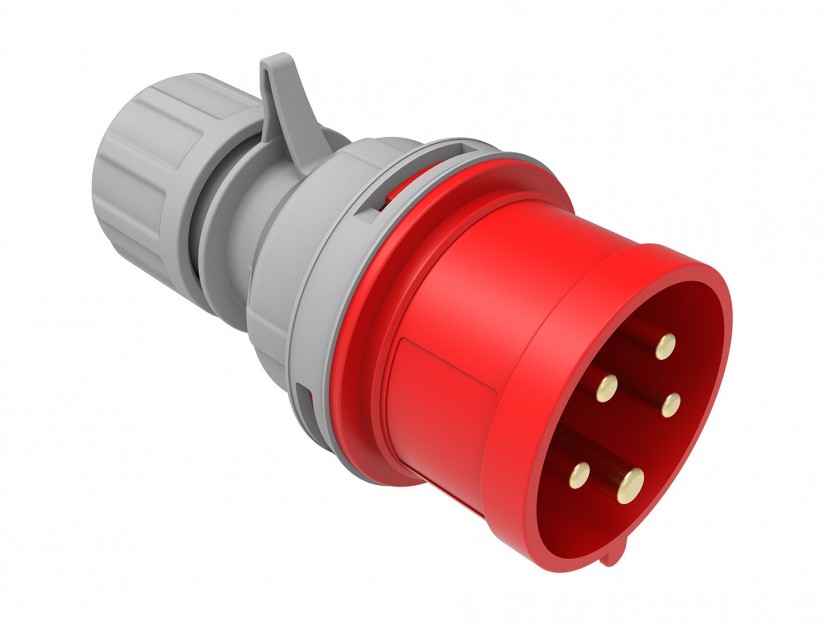 Enchufe Industrial IP44, Libre de Halogenos, Macho Volante, 380V, 16A, 3P+T, Bemis 6011235 — FNX — FNX