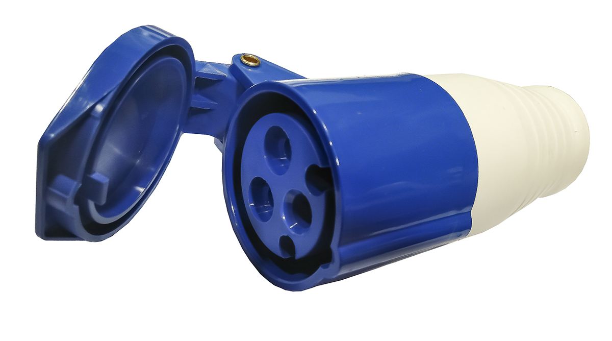 Hembra Industrial Volante 220V 16A 2P+T FX-6213 621334 — FNX — FNX