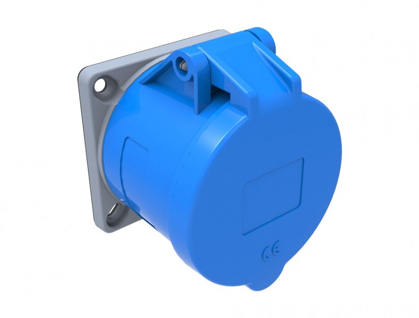 Hembra Industrial Embutida 220V 32A 2P+T IP44 Libre de Halogenos 6312835 — FNX — FNX