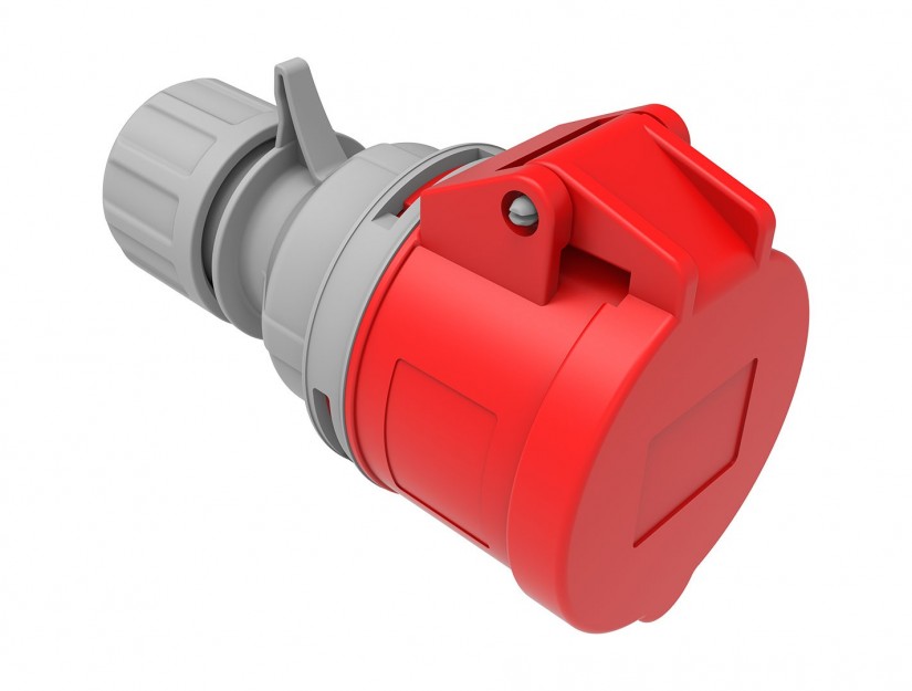 Enchufe Industrial IP44, Libre de Halogenos, Hembra Volante, Bemis 6210835 — FNX — FNX