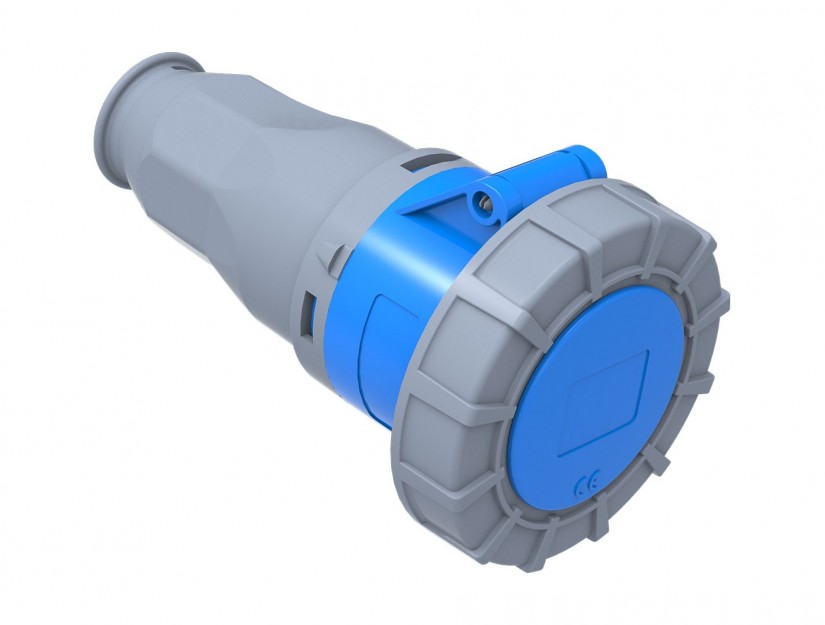 Hembra Industrial Volante 220V 32A 2P+T IP67 Libre de Halogenos 6312235 — FNX — FNX