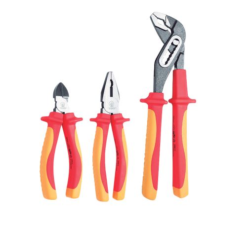 Set Juego de Alicates Kit 3 Piezas Universales Aislados 3113434 — FNX — FNX