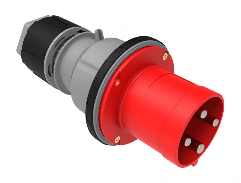 Macho Industrial Volante 380V 63A 3P+TIP44 Libre de Halogenos 6012835 — FNX — FNX