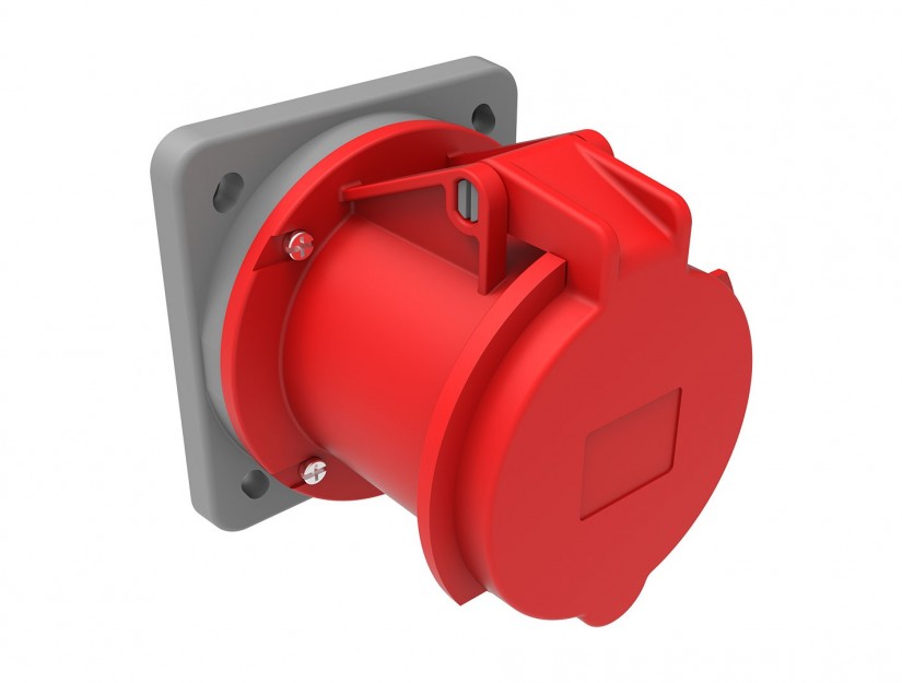 Hembra Industrial Embutida 380V 63A 3P+T IP44 Libre de Halogenos 6314435 — FNX — FNX