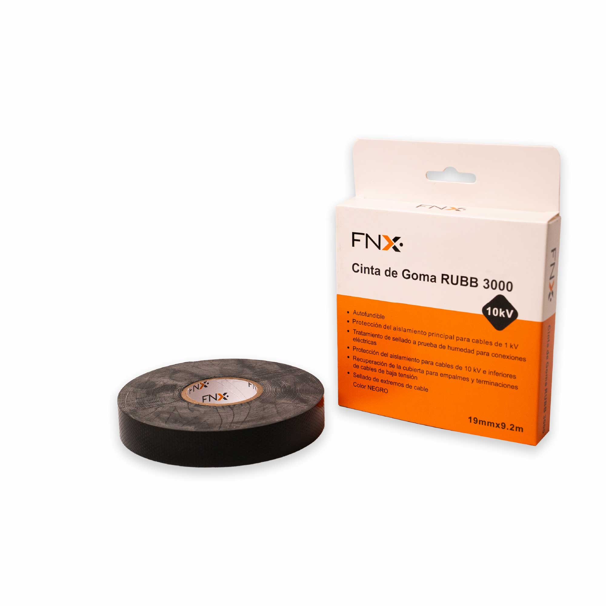 Cinta Goma 18MMx9.2MT Negro 218701134 — FNX — FNX