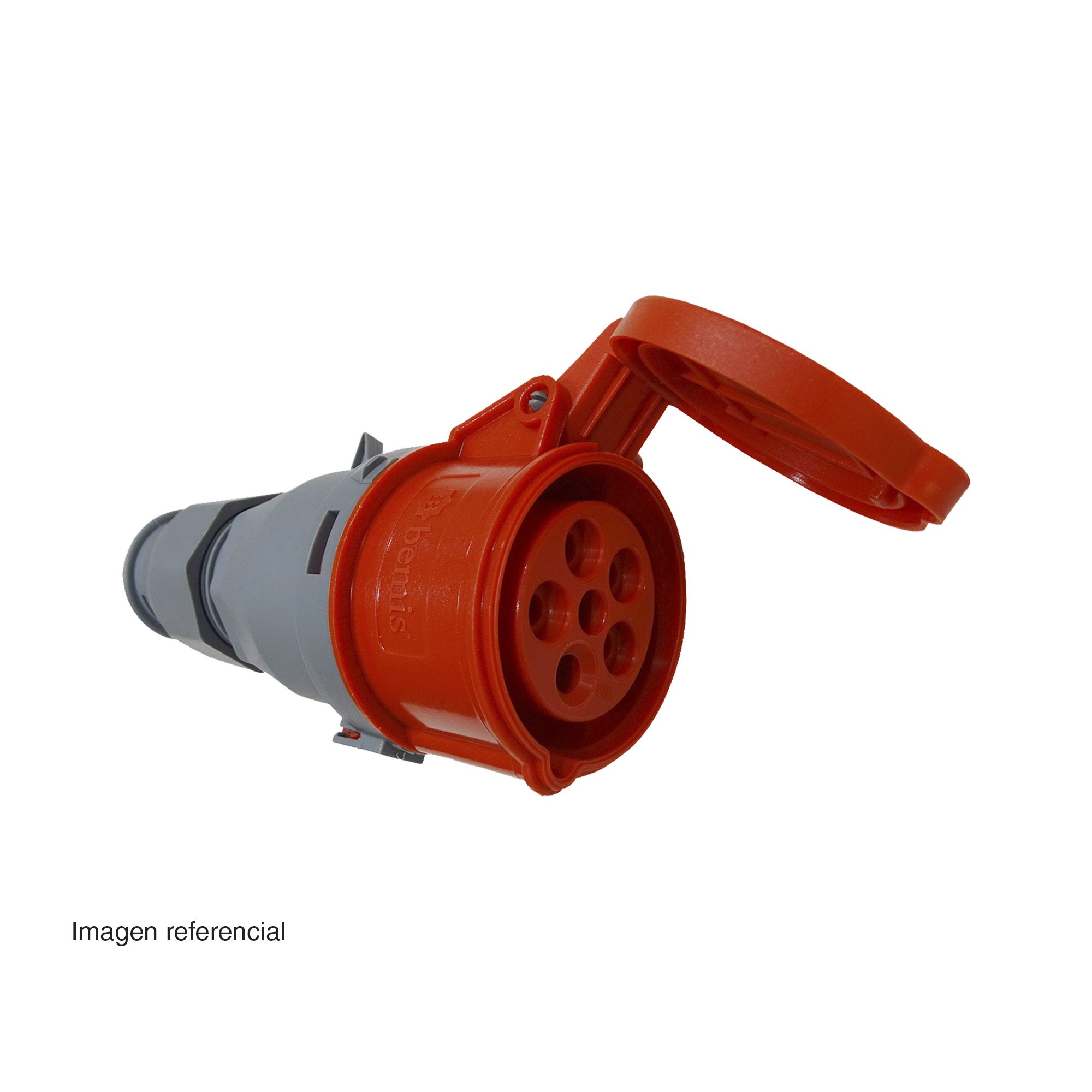Hembra IND VTE 380V 32A 3P+T IP44 LIBRE HALOGENOS BC1-3504-2312 FNX — FNX