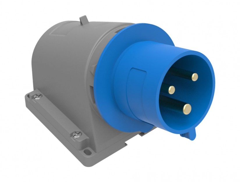 Macho Industrial Sobrepuesto 220V 32A 2P+TIP44 Libre de Halogenos 6512835 — FNX — FNX