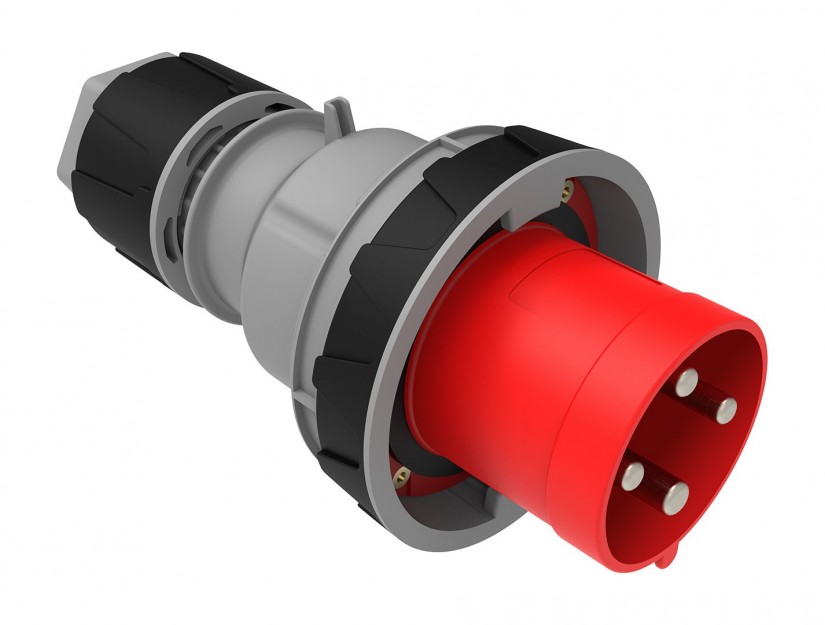 Macho Industrial Volante 380V 63A 3P+TIP67 Libre de Halogenos 6012235 — FNX — FNX
