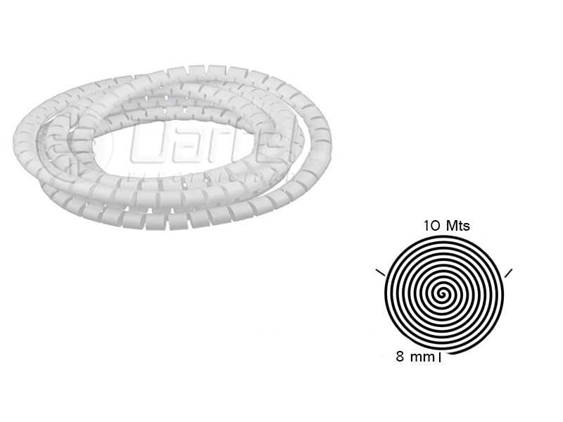 Espiral Blanco Libre Halogenos 8mm Rollo 10 Mts 2330834 — FNX — FNX