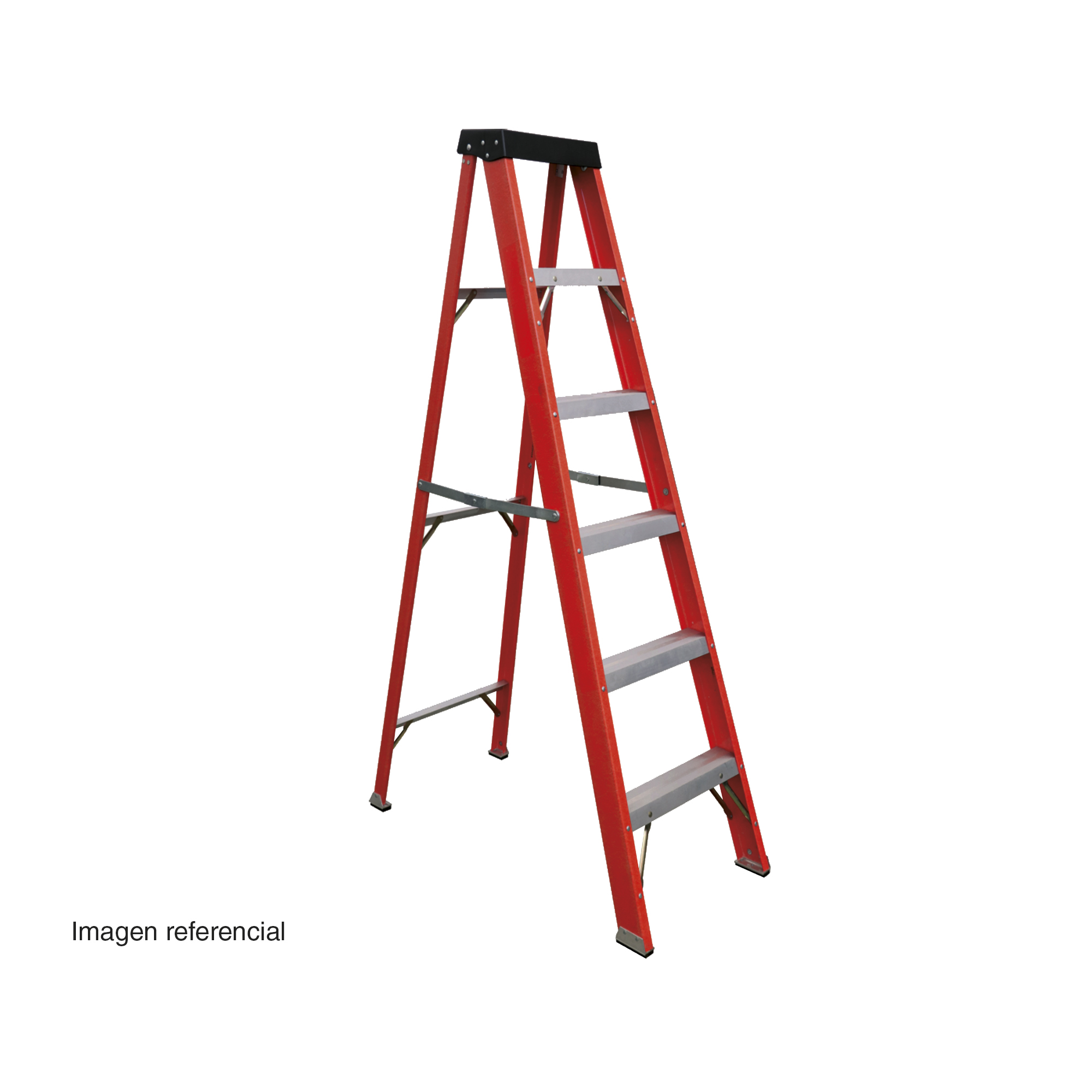 Escalera Tijera de Fibra de Vidrio 6 Peldanos -1.82M -113kg FM29-105I — FNX — FNX