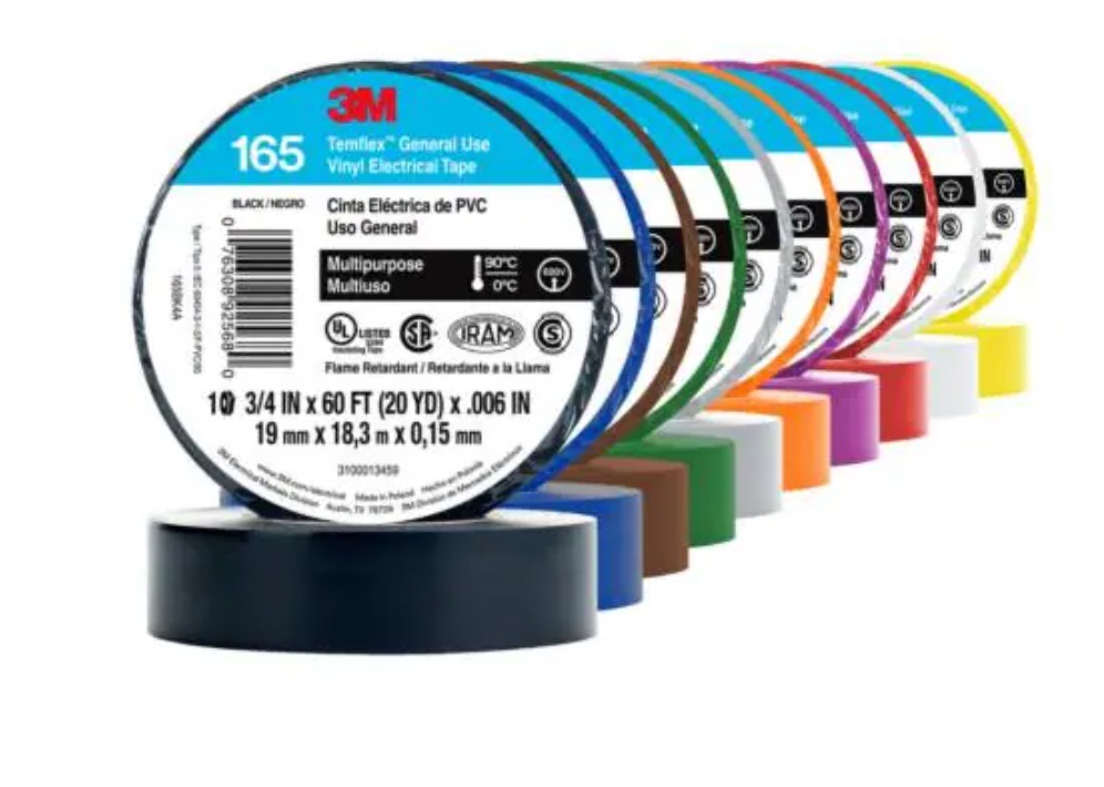 Cinta Vinil 19mm X 18M Rojo Temflex 165 (Ex 1500) UU00947267 — 3m — 3M