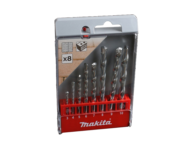Set Broca Ladrillo 3-4-5-6-7-8-9-10mm D-41822 — Makita — Makita
