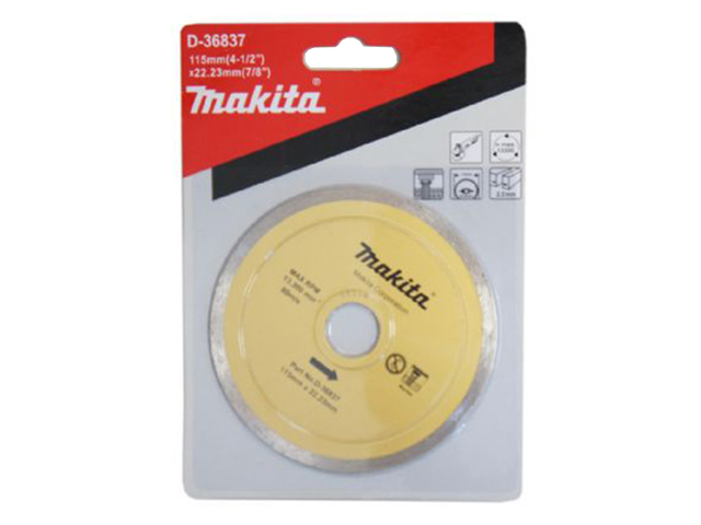Disco Diamantado 115MMX 22.23mm Borde Continuo D-36837 — Makita — Makita