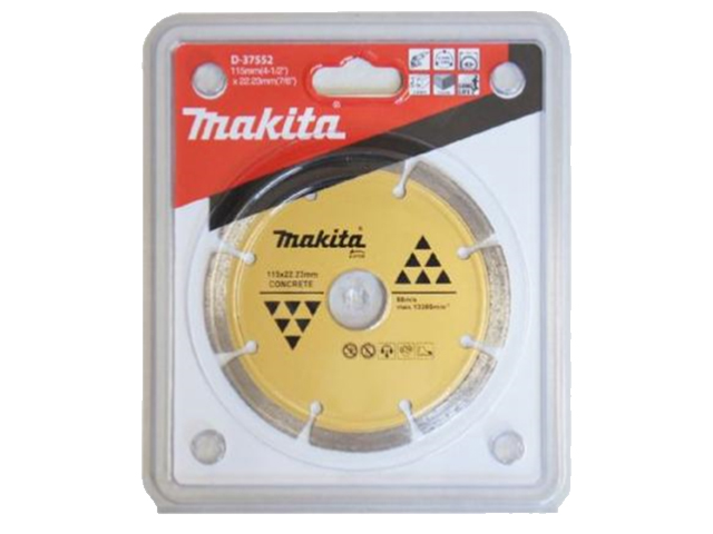 Disco Diamantado 115MMX 22.23mm Seg/seco/concr D-37552 — Makita — Makita