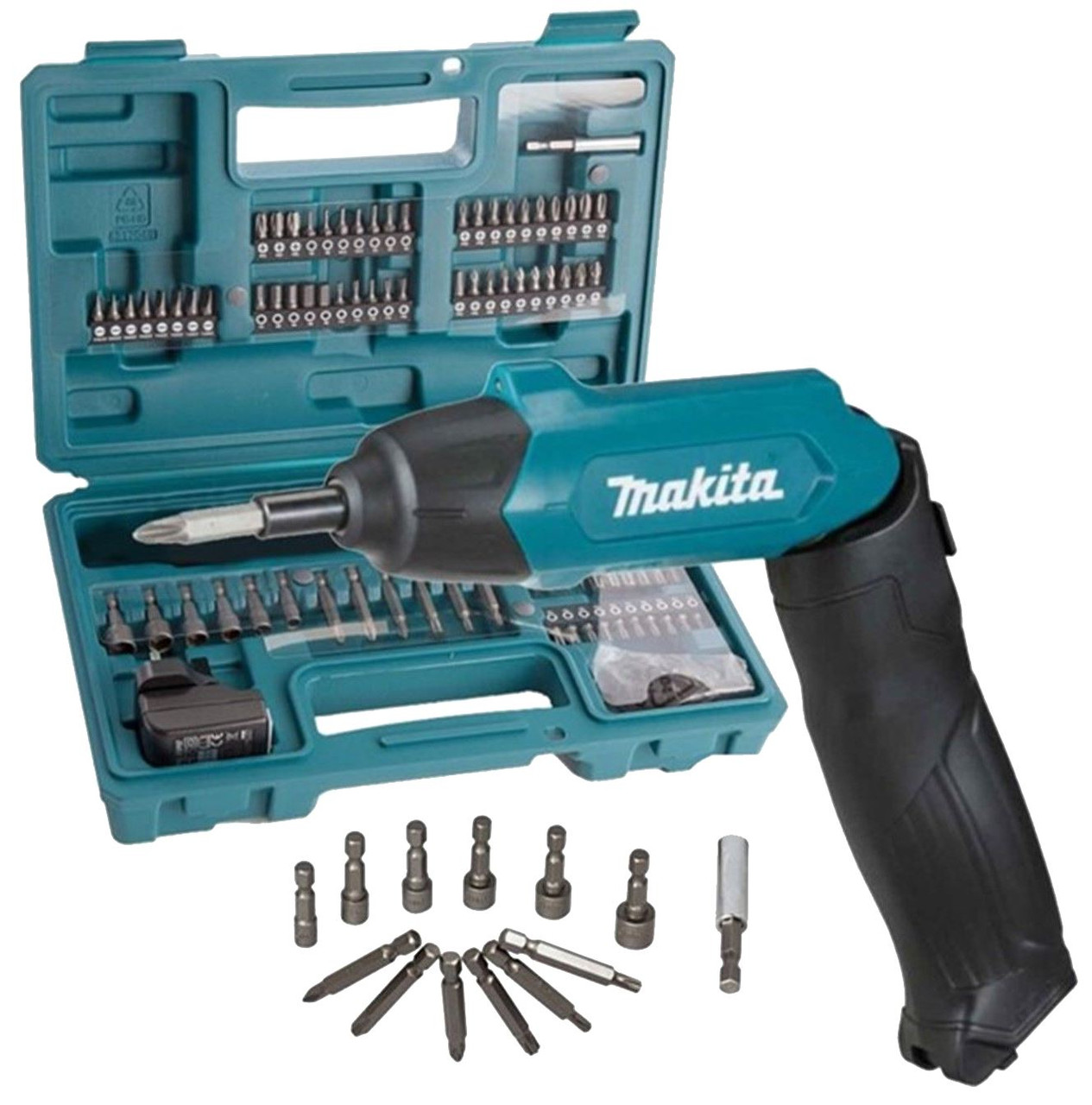 Kit Atornillador +Bat Interna+transf+malet Plast+acc DF001DW — Makita — Makita