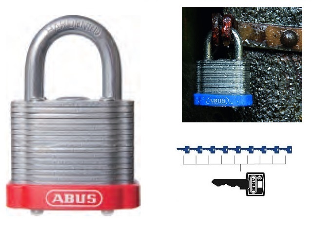 Candado Acero Laminado 41/40 KAEE0135 Rojo 53685-4 — Abus — Abus