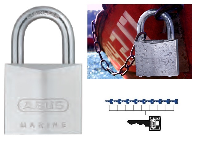 Candado Anticorrosivo Marine Arco 23mm Igual 28639-1 — Abus — Abus