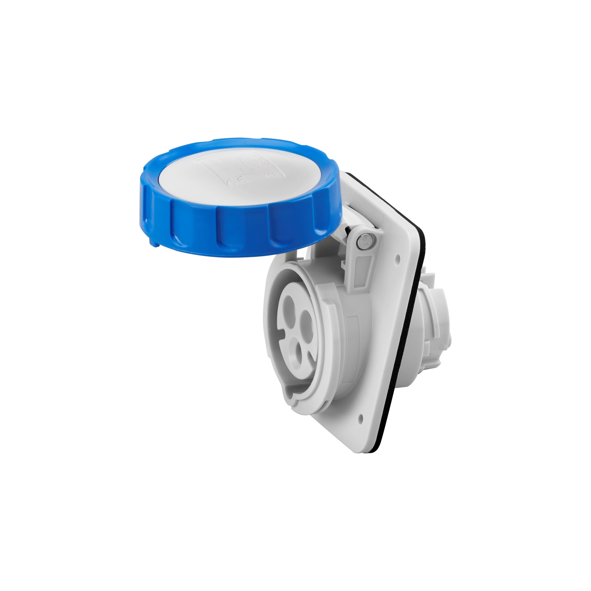 Hembra Industrial Embutida 220V 16A 2P+T IP66/67 Azul Tornillo GW62227H — Gewiss — Gewiss