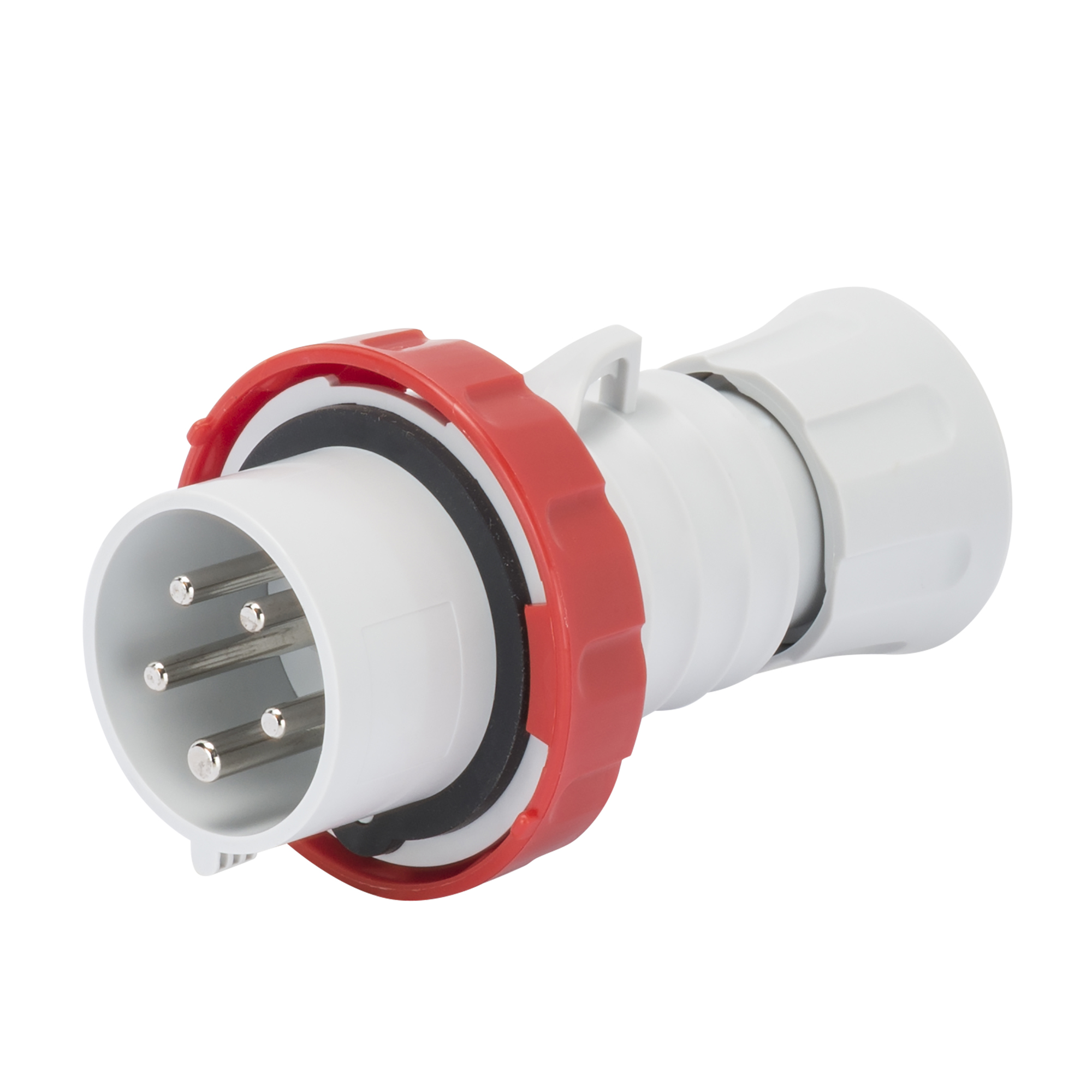 Macho Industrial Volante 380V 32A 3P+T+N IP66/69 Rojo Tornillo GW60042H — Gewiss — Gewiss