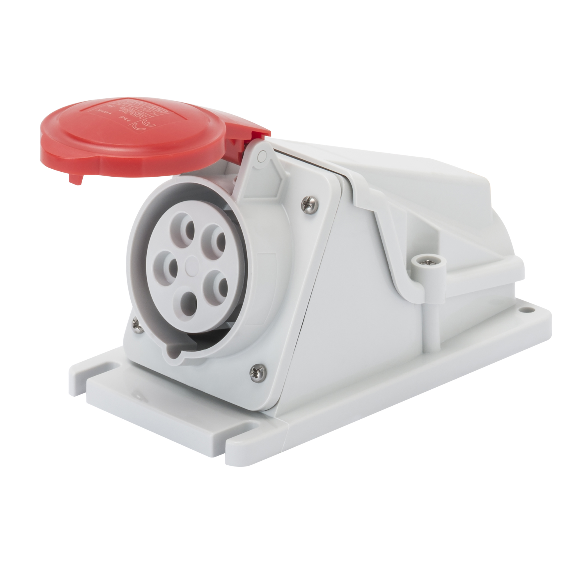 Enchufe Hembra Industrial Sobrepuesto 380V 16A 3P+N+T IP44 GW62482 — Gewiss — Gewiss