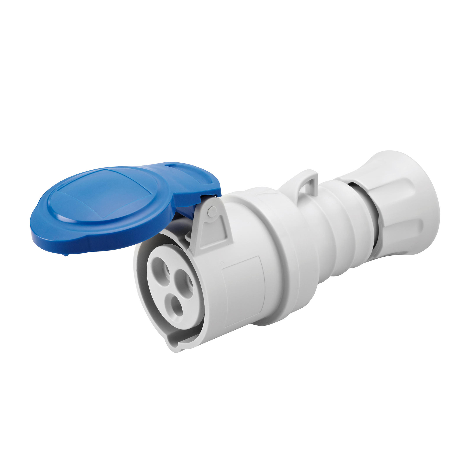 Enchufe Hembra Industrial Volante 2P+T 32A 250V IP44 GW62015H — Gewiss — Gewiss