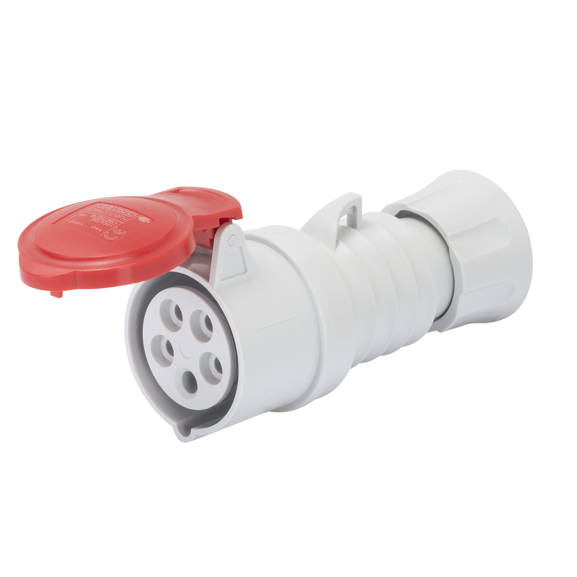 Enchufe Hembra Industrial Volante 380V 16A 3P+T IP44/54 GW62008H — Gewiss — Gewiss