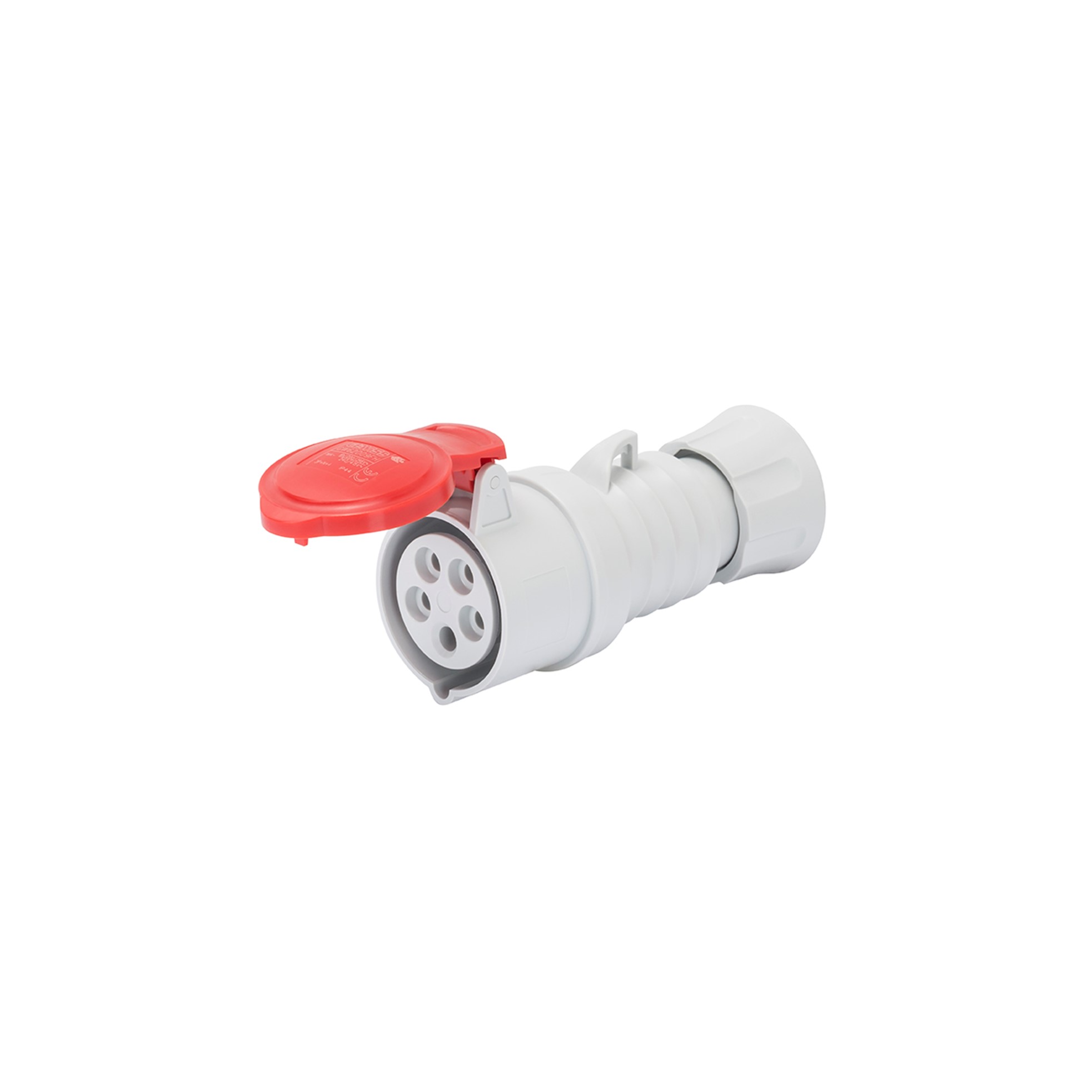 Enchufe Hembra Industrial Volante 380V 16A 3P+T IP44/54 GW62008FH — Gewiss — Gewiss